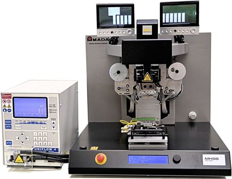 เครื่องบอนดิ้งสายแพร เครื่องเชื่อมสายแพร Amada miyachi newhorizon acf final bonding system ph